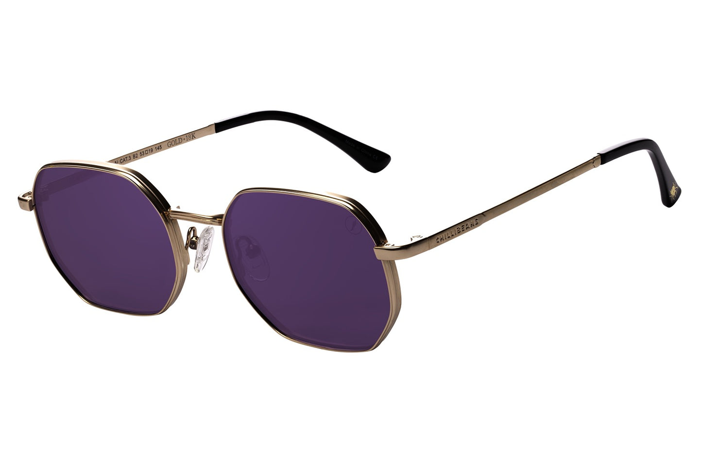 Gold Round Sunglasses
