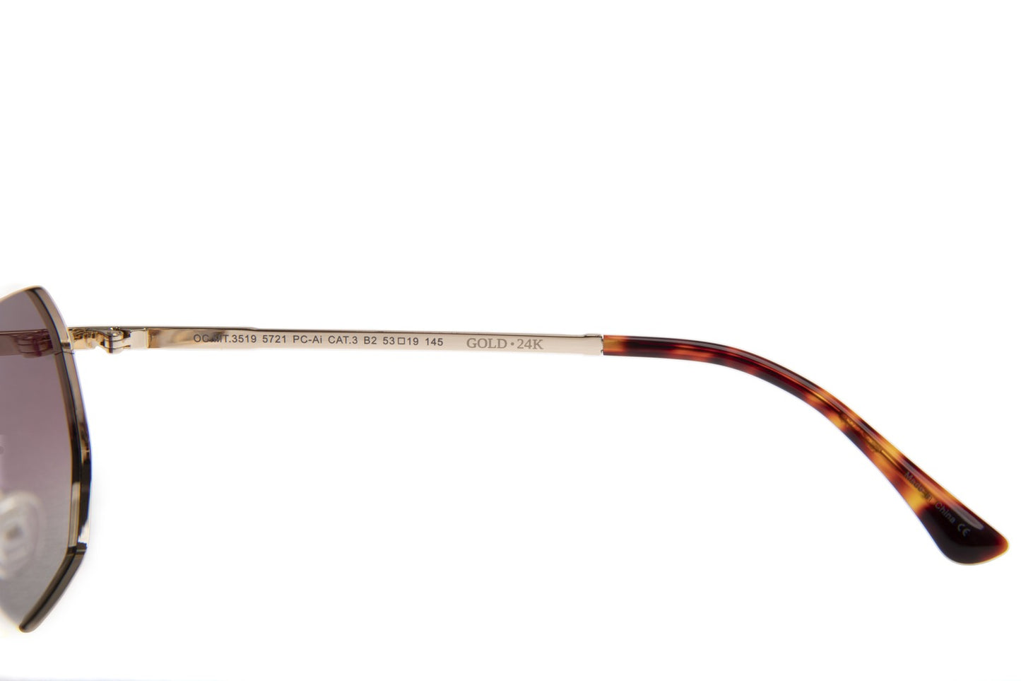 Gold Round Sunglasses
