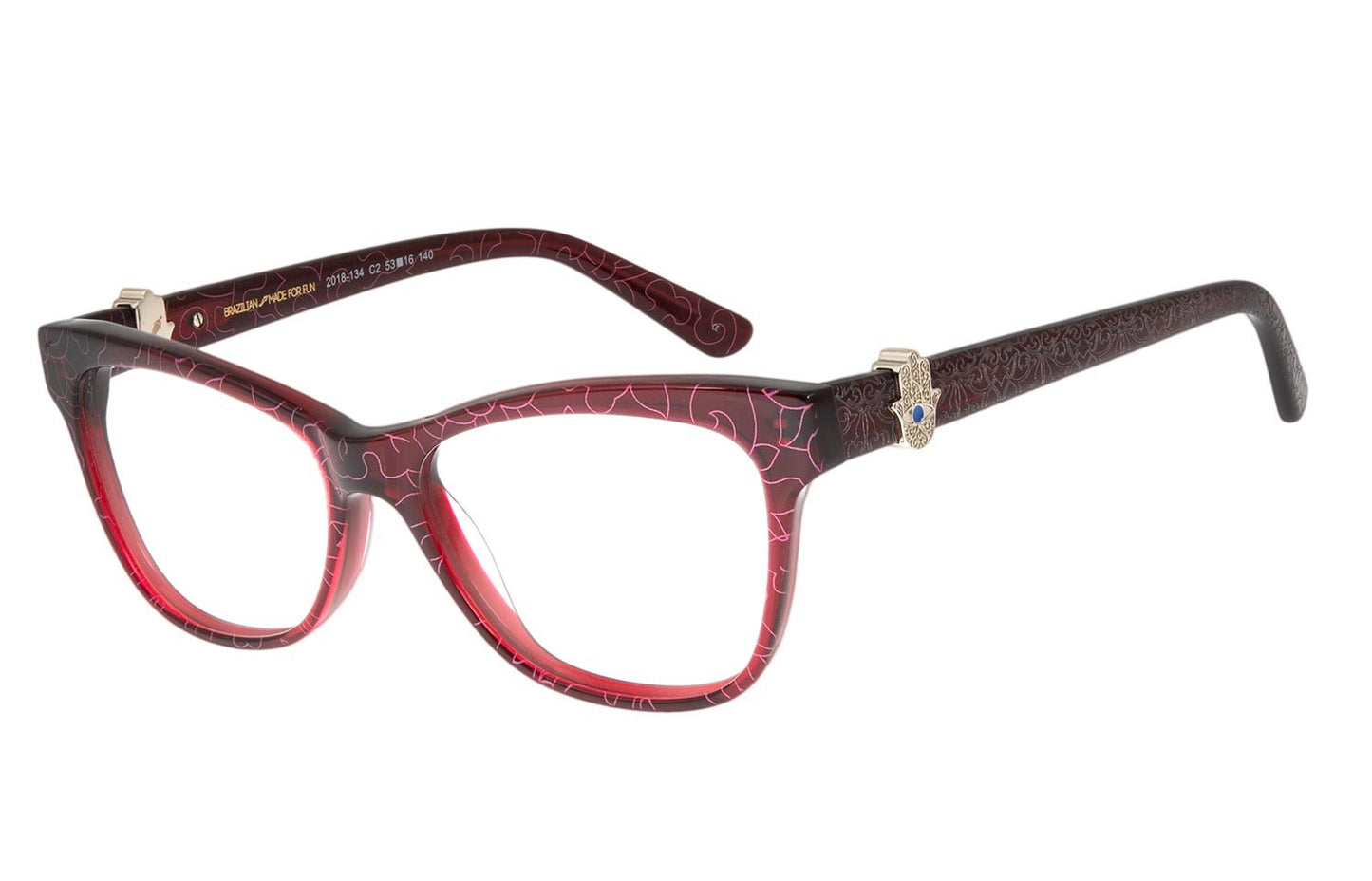 Boto Fé Acetate Cat Eye Wine Wine Optical Glasses - Chilli Beans Australia