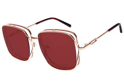 Gold Square  Sunglasses
