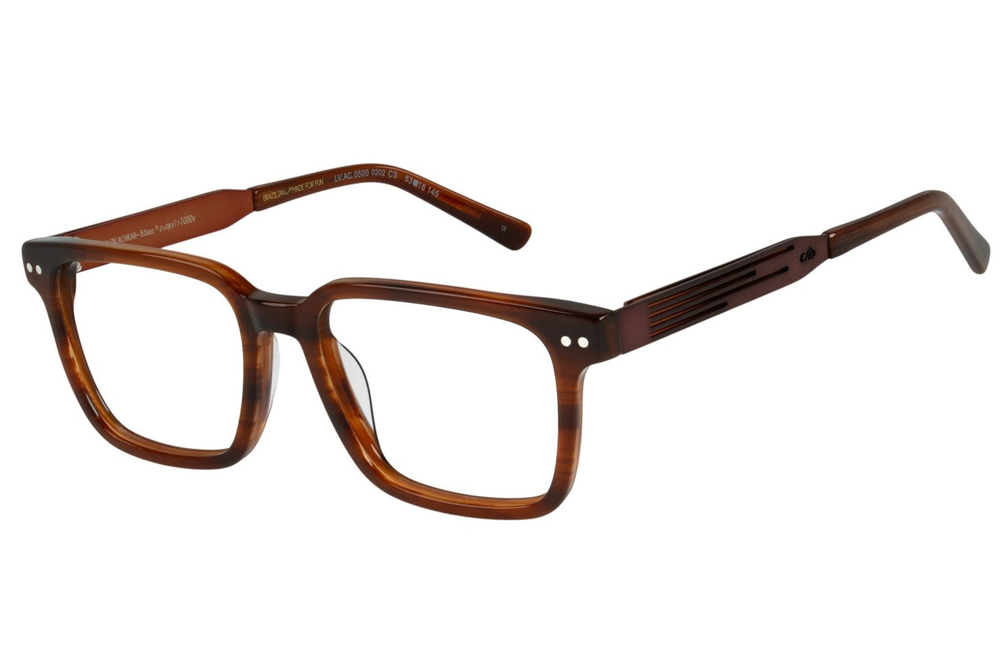 Alok Acetate Square Brown Optical Glasses - Chilli Beans Australia