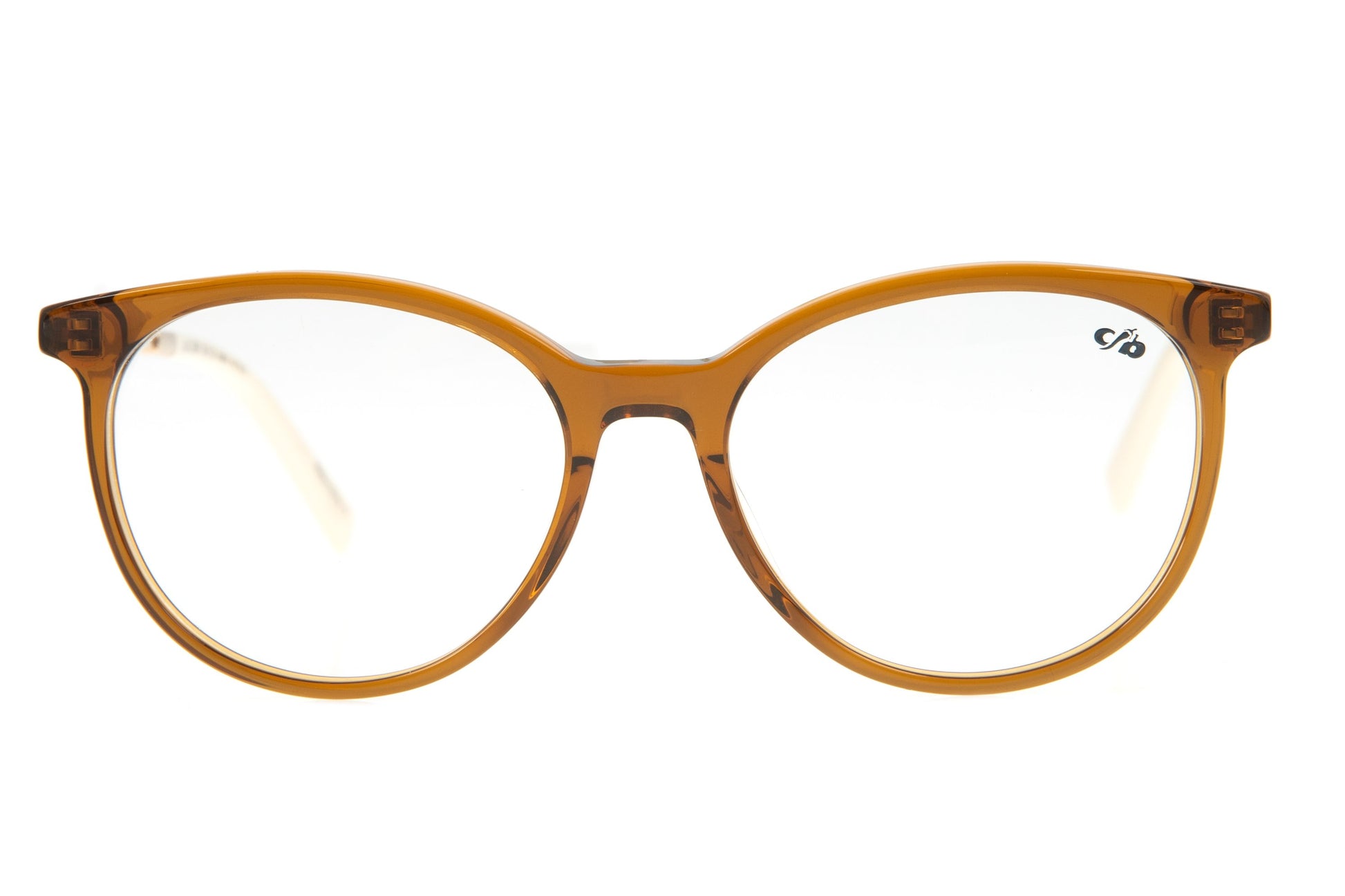 Acetate Round Golden Brown Optical Glasses - Chilli Beans Australia