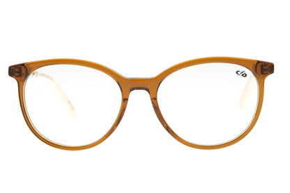 Acetate Round Golden Brown Optical Glasses - Chilli Beans Australia