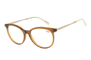 Acetate Round Golden Brown Optical Glasses - Chilli Beans Australia