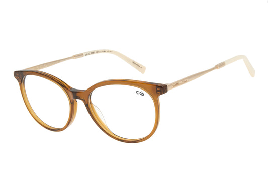 Acetate Round Golden Brown Optical Glasses - Chilli Beans Australia