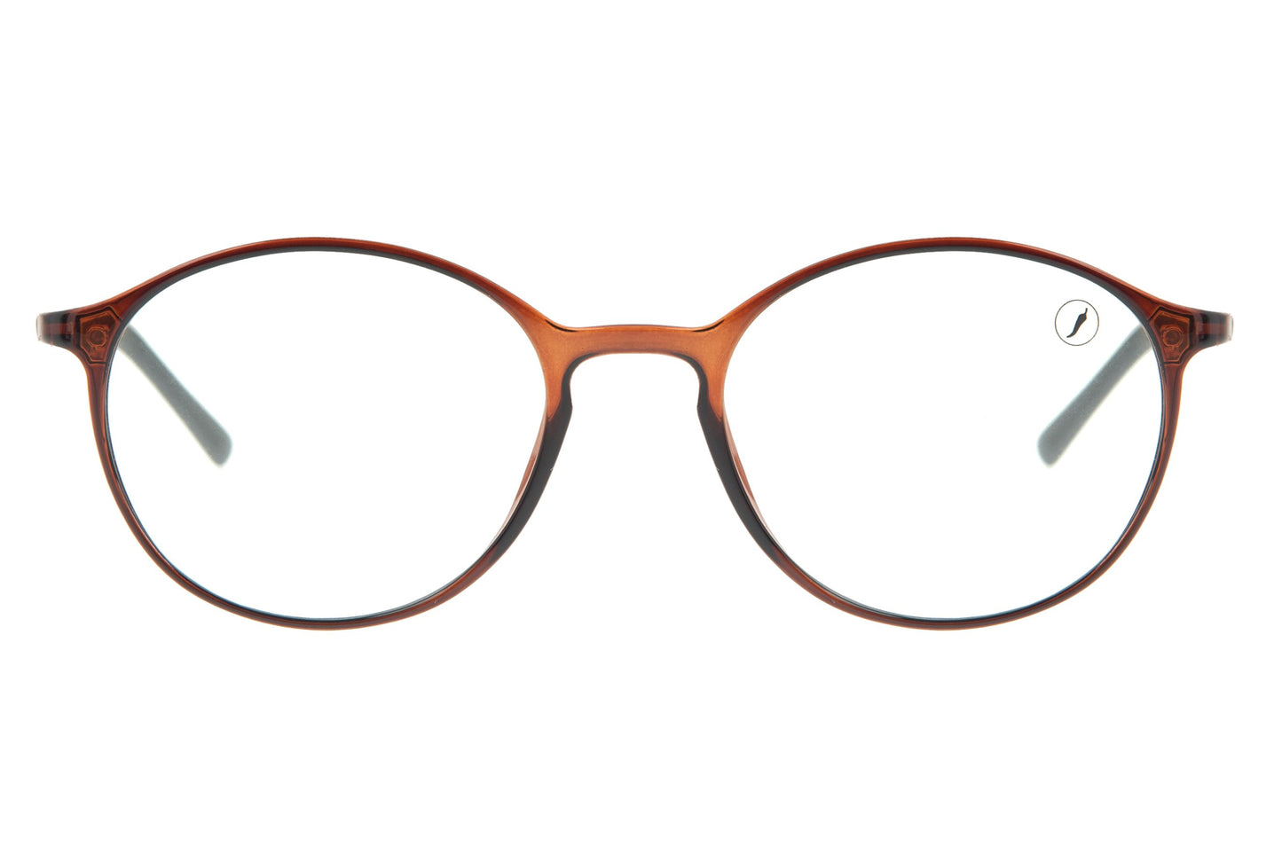 Injected Round Brown Optical Glasses - Chilli Beans Australia