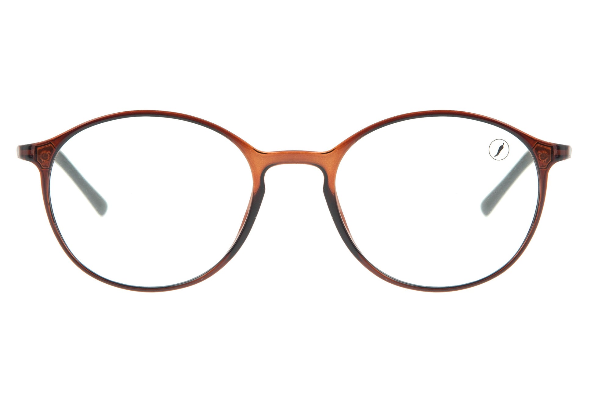 Injected Round Brown Optical Glasses - Chilli Beans Australia