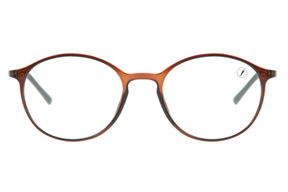 Injected Round Brown Optical Glasses - Chilli Beans Australia