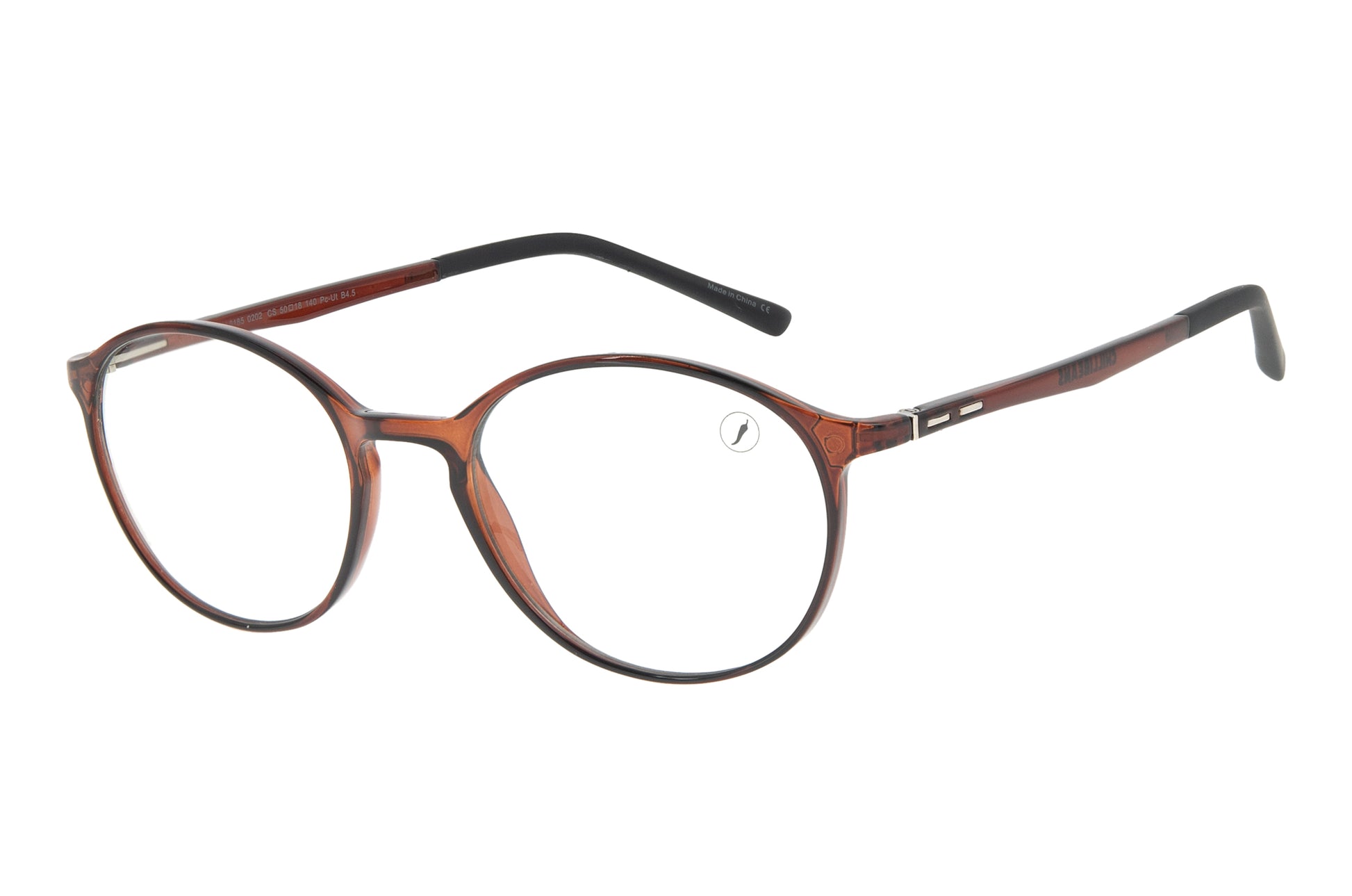 Injected Round Brown Optical Glasses - Chilli Beans Australia