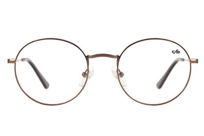 Metal Round Brown Optical Glasses - Chilli Beans Australia