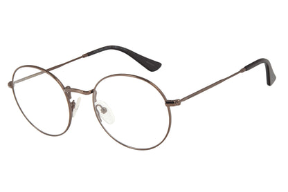Metal Round Brown Optical Glasses - Chilli Beans Australia