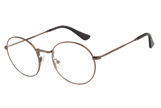 Metal Round Brown Optical Glasses - Chilli Beans Australia